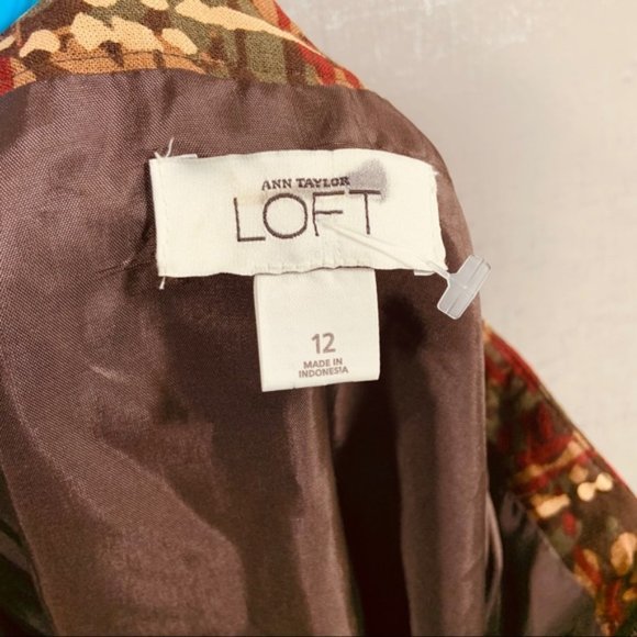✨3 for $20 Ann Taylor LOFT Patterned Skirt Size 12 - Picture 5 of 8